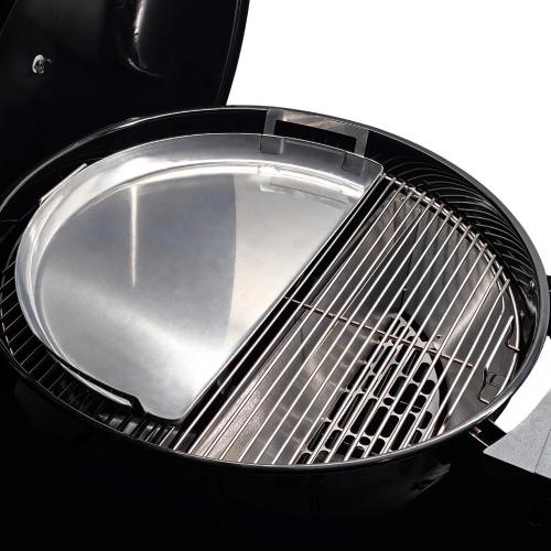 SNS Grills 22 Inch Stainless Steel Drip N Griddle Pan   Fits 26 Inch Weber Summit Charcoal Grills