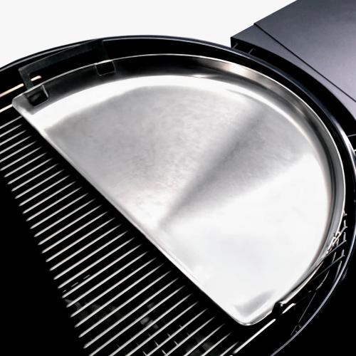 SNS Grills 22 Inch Stainless Steel Drip N Griddle Pan   Fits 26 Inch Weber Summit Charcoal Grills