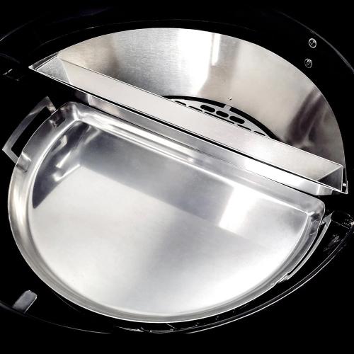 SNS Grills 22 Inch Stainless Steel Drip N Griddle Pan   Fits 26 Inch Weber Summit Charcoal Grills