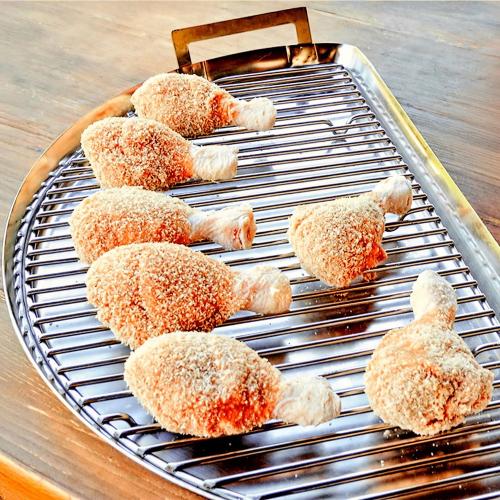 SNS Grills Roast N Smoke Rack for Grill Grates and Drip N Griddle Pan