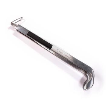 SNS Grills Rubber Handle Stainless Steel Charcoal Cherry Picker Tool350