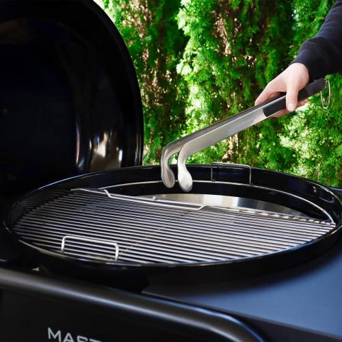 SNS Grills Rubber Handle Stainless Steel Charcoal Cherry Picker Tool