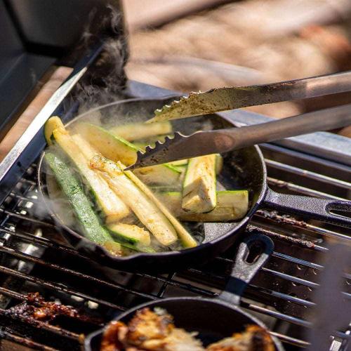 Monument Grills 2 Burner Stainless Steel Tabletop Propane Gas Grill with Clear View Lid