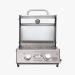 Monument Grills 2 Burner Stainless Steel Tabletop Propane Gas Grill with Clear View Lid