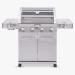 Monument Grills 4 Burner Freestanding Stainless Steel Propane Gas Grill with Clear View Lid Side Burner  and  Infrared Sear Zone