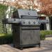 Monument Grills Eminence 425 4 Burner Freestanding Propane Gas Grill with Side Burner