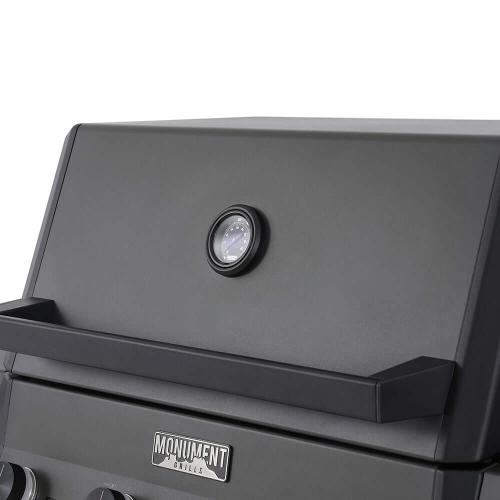 Monument Grills Eminence 425 4 Burner Freestanding Propane Gas Grill with Side Burner