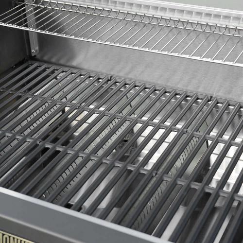 Monument Grills Eminence 425 4 Burner Freestanding Propane Gas Grill with Side Burner