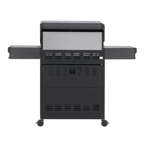 Monument Grills Eminence 425 4 Burner Freestanding Propane Gas Grill with Side Burner