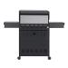 Monument Grills Eminence 425 4 Burner Freestanding Propane Gas Grill with Side Burner