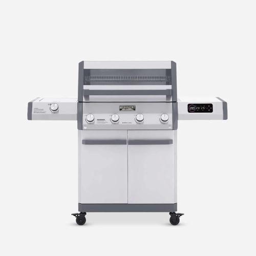 Monument Grills Eminence 405 4 Burner Freestanding Stainless Steel Propane Gas Grill with Infrared Sear Station Clear View Lid  and  LED Controls