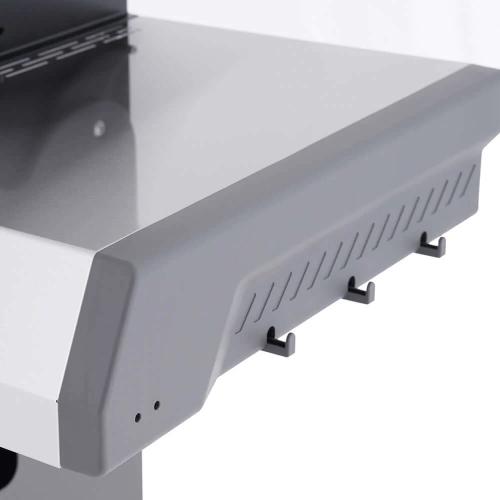 Monument Grills Eminence 405 4 Burner Freestanding Stainless Steel Propane Gas Grill with Infrared Sear Station Clear View Lid  and  LED Controls