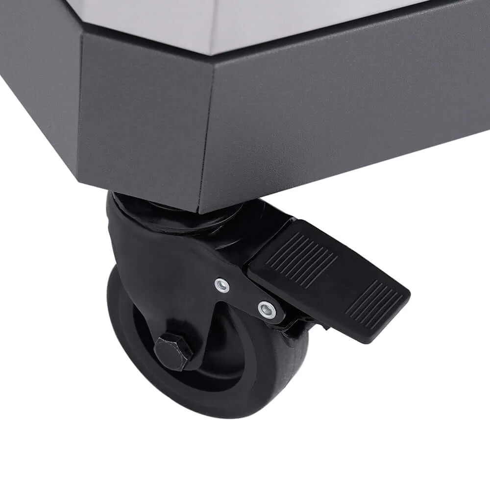 Monument Grills Eminence 405 4 Burner Freestanding Stainless Steel Propane Gas Grill with Infrared Sear Station Clear View Lid  and  LED Controls