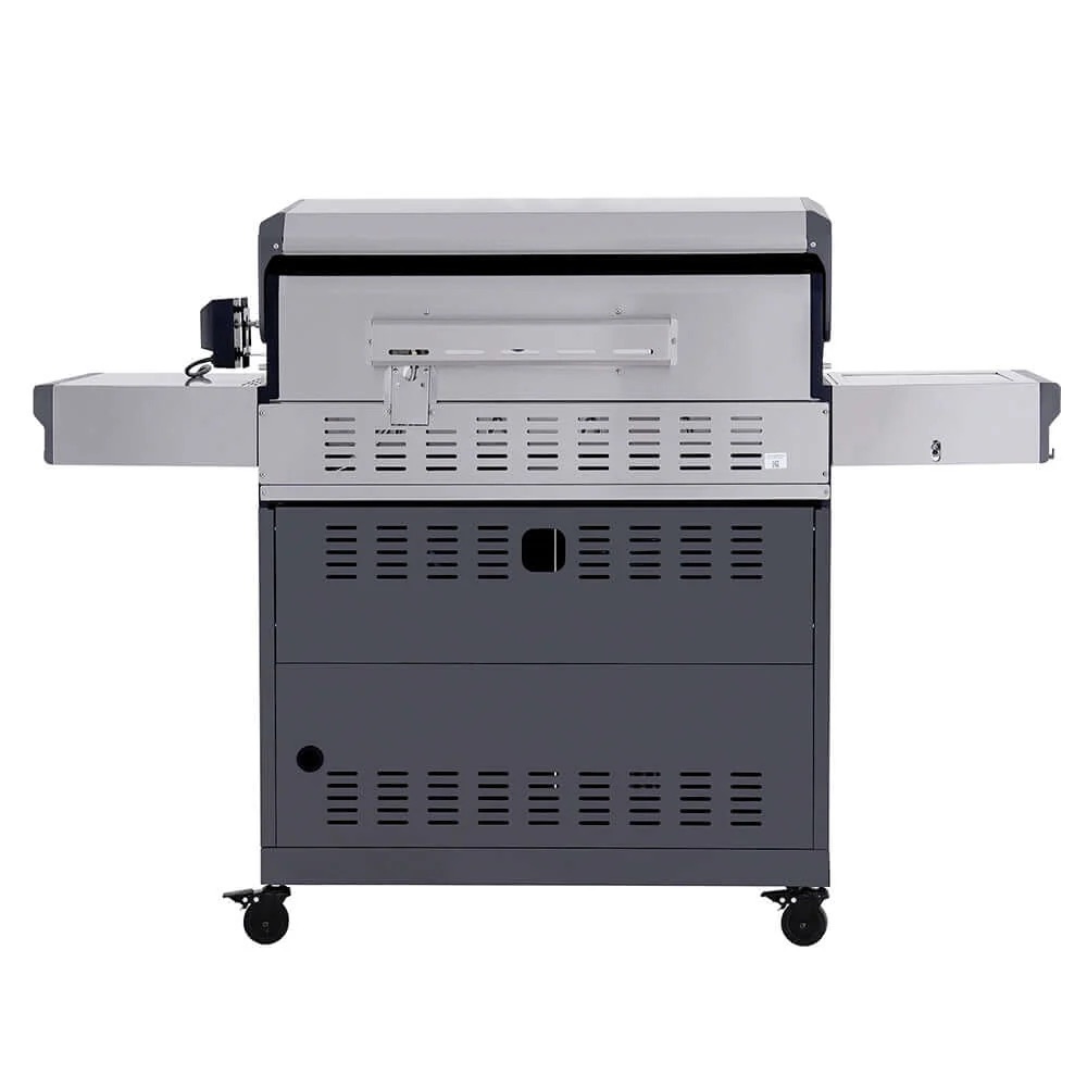 Monument Grills Eminence 605 6 Burner Freestanding Stainless Steel Propane Gas Grill with Infrared Rear Burner Sear Station  and  LED Controls