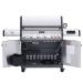 Monument Grills Eminence 605 6 Burner Freestanding Stainless Steel Propane Gas Grill with Infrared Rear Burner Sear Station  and  LED Controls