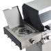 Monument Grills Denali 405 4 Burner Freestanding Smart Tech Stainless Steel Propane Gas Grill with Side Burner Clear View Lid  and  LED Controls