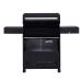 Monument Grills Denali 425 4 Burner Freestanding Smart Tech Propane Gas Grill with Side Burner Clear View Lid  and  LED Controls