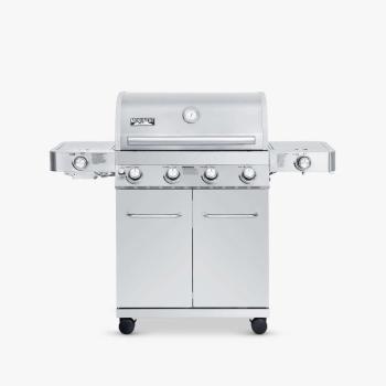 Monument Grills 4 Burner Freestanding Stainless Steel Propane Gas Grill with Side Burner and Infrared Sear Station 01350