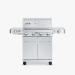 Monument Grills 4 Burner Freestanding Stainless Steel Propane Gas Grill with Side Burner  and  Infrared Sear Station