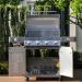 Monument Grills 4 Burner Freestanding Stainless Steel Propane Gas Grill with Side Burner  and  Infrared Sear Station