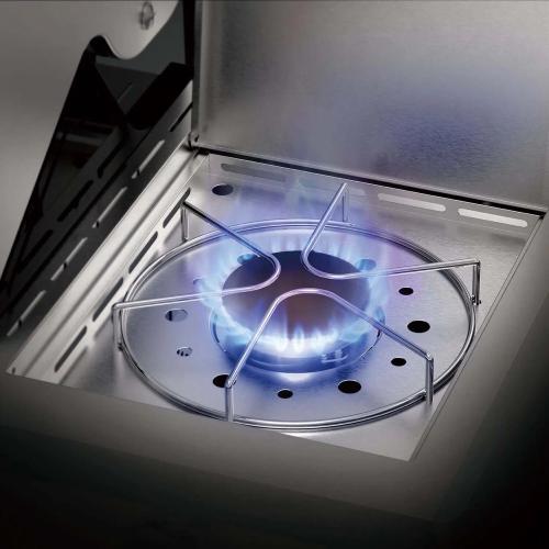 Monument Grills 4 Burner Freestanding Stainless Steel Propane Gas Grill with Side Burner  and  Infrared Sear Station