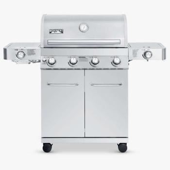 Monument Grills 4 Burner Freestanding Stainless Steel Propane Gas Grill with Side Burner and Infrared Sear Station 24367350