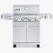 Monument Grills 4 Burner Freestanding Stainless Steel Propane Gas Grill with Side Burner  and  Infrared Sear Station