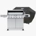 Monument Grills Denali 605Pro 6 Burner Freestanding Smart Tech Stainless Steel Propane Gas Grill with Infrared Sear Burner Side Sear Station  and  LED Controls