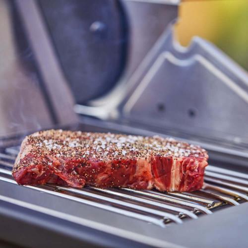 Monument Grills Denali 605Pro 6 Burner Freestanding Smart Tech Stainless Steel Propane Gas Grill with Infrared Sear Burner Side Sear Station  and  LED Controls