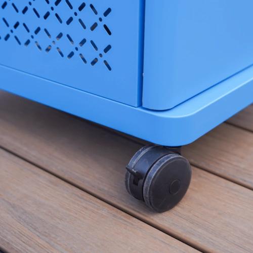 Monument Grills Mesa 200 2 Burner Freestanding Propane Gas Grill with Clear View Lid   Matte Blue
