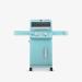 Monument Grills Mesa 200 2 Burner Freestanding Propane Gas Grill with Clear View Lid   Matte Green