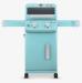 Monument Grills Mesa 200 2 Burner Freestanding Propane Gas Grill with Clear View Lid   Matte Green