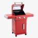 Monument Grills Mesa 200 2 Burner Freestanding Propane Gas Grill with Clear View Lid   Matte Red