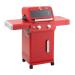 Monument Grills Mesa 200 2 Burner Freestanding Propane Gas Grill with Clear View Lid   Matte Red