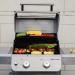 Monument Grills Mesa 200 2 Burner Freestanding Propane Gas Grill with Clear View Lid   Stainless Steel