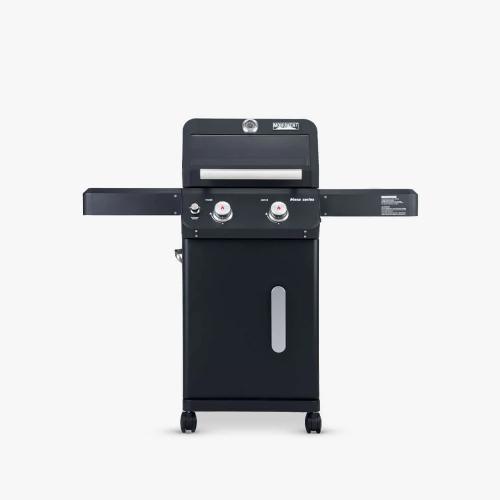 Monument Grills Mesa 220 2 Burner Freestanding Propane Gas Grill with Clear View Lid   Black