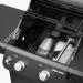 Monument Grills Mesa 220 2 Burner Freestanding Propane Gas Grill with Clear View Lid   Black