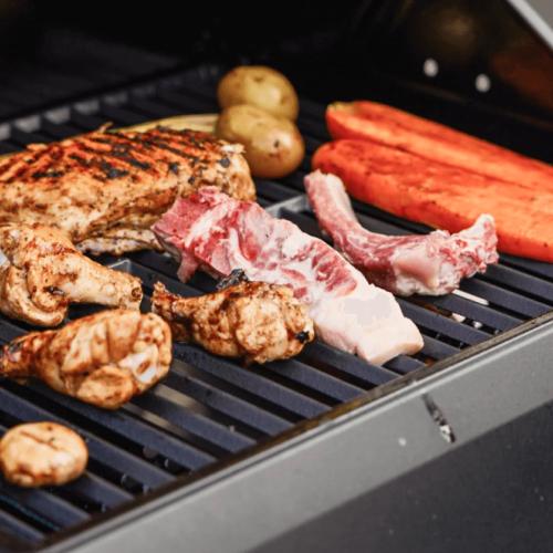 Monument Grills Mesa 220 2 Burner Freestanding Propane Gas Grill with Clear View Lid   Black
