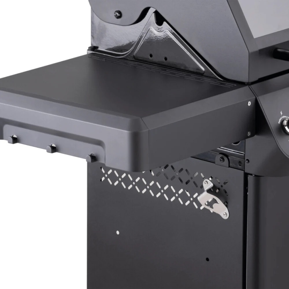 Monument Grills Mesa 220 2 Burner Freestanding Propane Gas Grill with Clear View Lid   Black