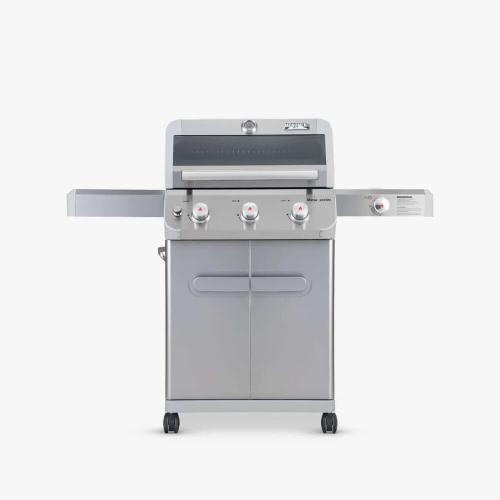 Monument Grills Mesa 305 3 Burner Stainless Steel Freestanding Propane Gas Grill with Clear View Lid  and  Side Burner