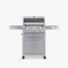 Monument Grills Mesa 305 3 Burner Stainless Steel Freestanding Propane Gas Grill with Clear View Lid  and  Side Burner