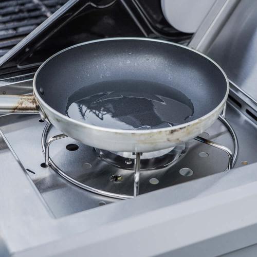 Monument Grills Mesa 305 3 Burner Stainless Steel Freestanding Propane Gas Grill with Clear View Lid  and  Side Burner