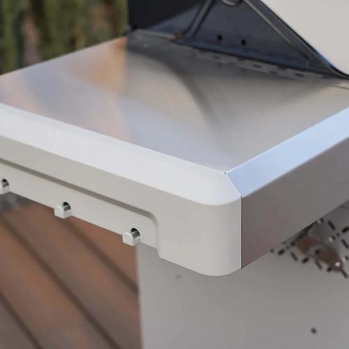 Monument Grills Mesa 305 3 Burner Stainless Steel Freestanding Propane Gas Grill with Clear View Lid  and  Side Burner