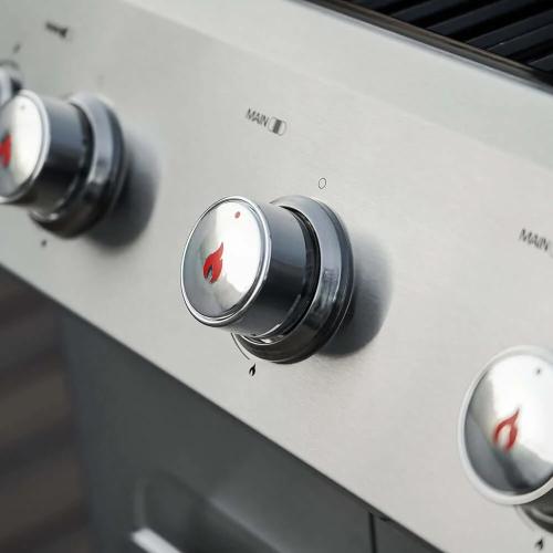 Monument Grills Mesa 305 3 Burner Stainless Steel Freestanding Propane Gas Grill with Clear View Lid  and  Side Burner