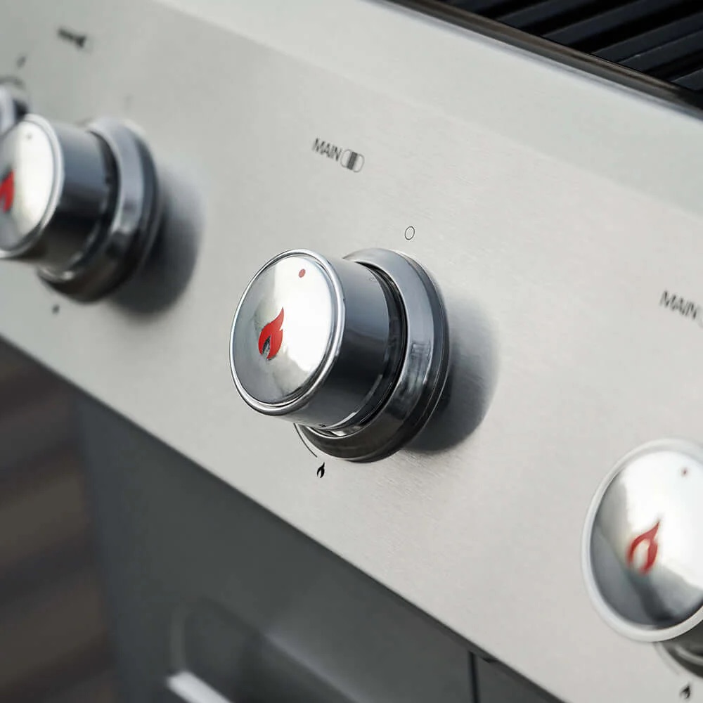 Monument Grills Mesa 305 3 Burner Stainless Steel Freestanding Propane Gas Grill with Clear View Lid  and  Side Burner