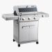 Monument Grills Mesa 305 3 Burner Stainless Steel Freestanding Propane Gas Grill with Clear View Lid  and  Side Burner