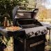 Monument Grills Mesa 325 3 Burner Freestanding Propane Gas Grill with Clear View Lid  and  Side Burner