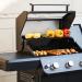 Monument Grills Mesa 325 3 Burner Freestanding Propane Gas Grill with Clear View Lid  and  Side Burner