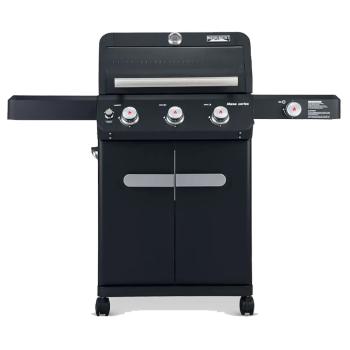 Monument Grills Mesa 325 3 Burner Freestanding Propane Gas Grill with Clear View Lid and Side Burner M325350