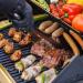 Monument Grills Mesa 415BZ 4 Burner Stainless Steel Freestanding Propane Gas Grill with Clear View Lid Broil Zone  and  Side Burner
